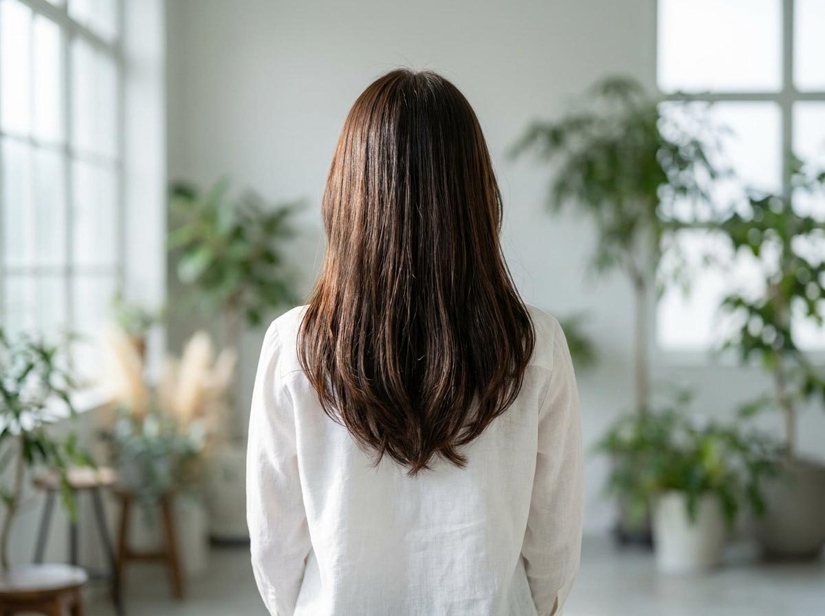Mái tóc mềm mượt chắc khỏe sau khi được chăm sóc đúng cách